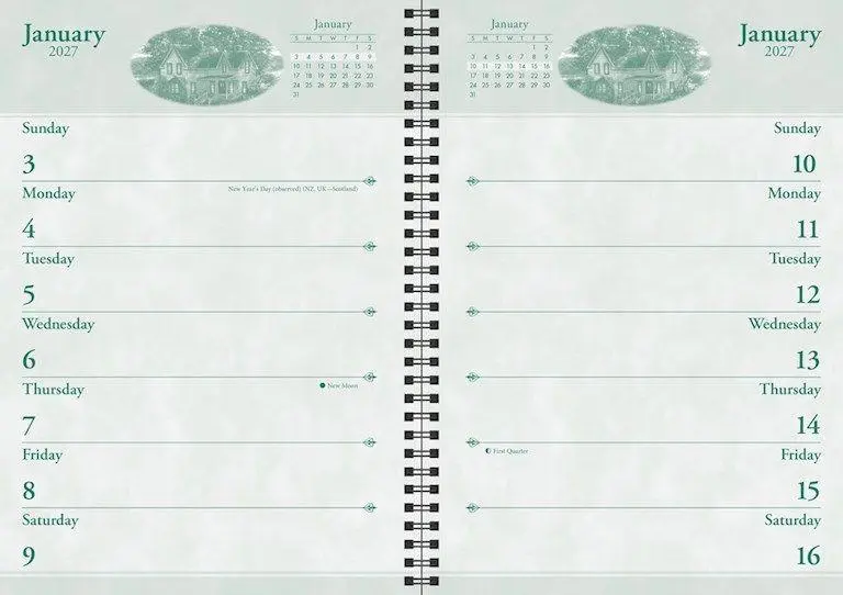 Bild: 9798881609412 | Thomas Kinkade: Engagement Calendar with Scripture 2027 | Andrews