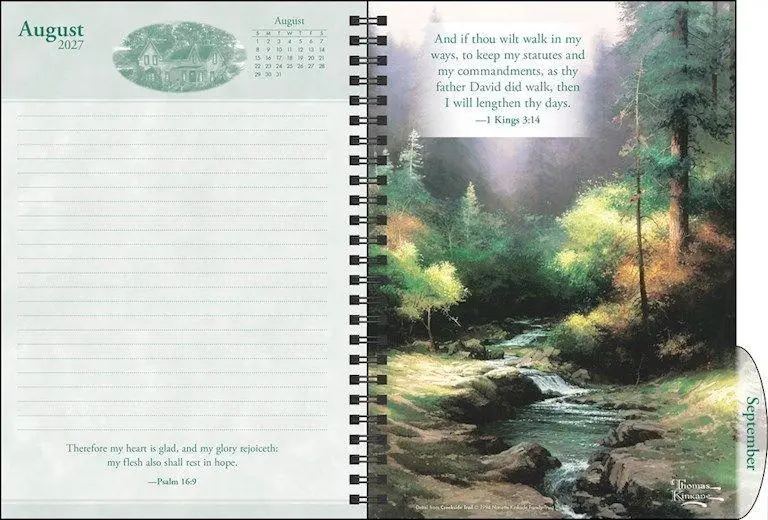 Bild: 9798881609412 | Thomas Kinkade: Engagement Calendar with Scripture 2027 | Andrews