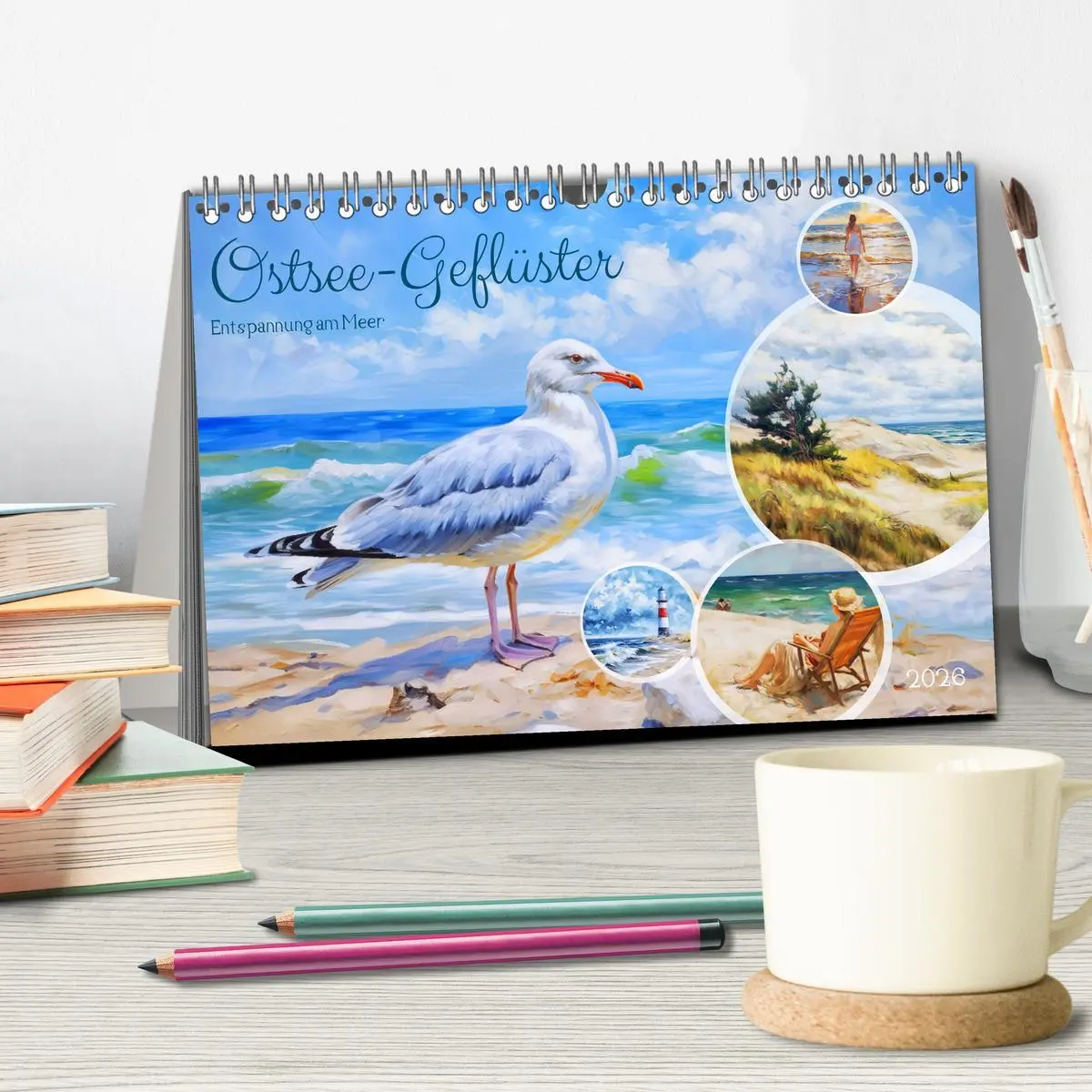 Bild: 9783457489512 | Ostsee-Geflüster - Entspannung am Meer (Tischkalender 2026 DIN A5...