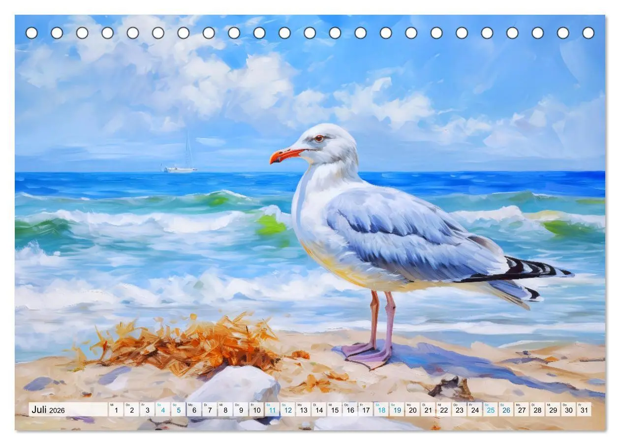 Bild: 9783457489512 | Ostsee-Geflüster - Entspannung am Meer (Tischkalender 2026 DIN A5...