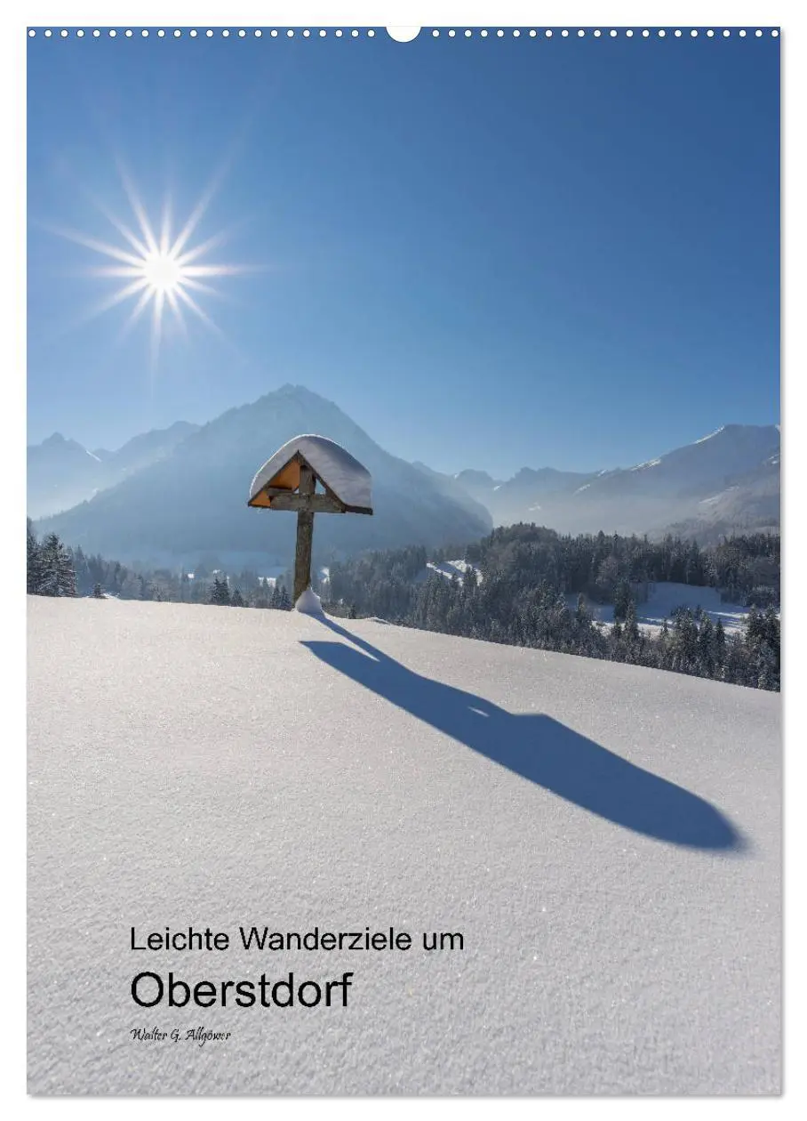 Cover: 9783516409512 | Leichte Wanderziele um Oberstdorf (Wandkalender 2026 DIN A2 hoch),...