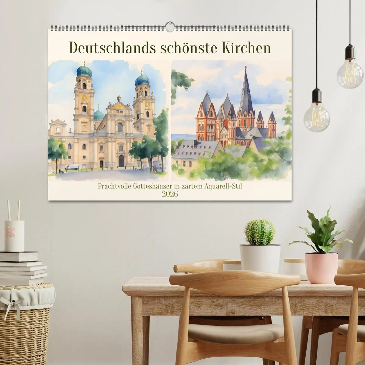 Bild: 9783516719512 | Deutschlands schönste Kirchen (Wandkalender 2026 DIN A2 quer),...