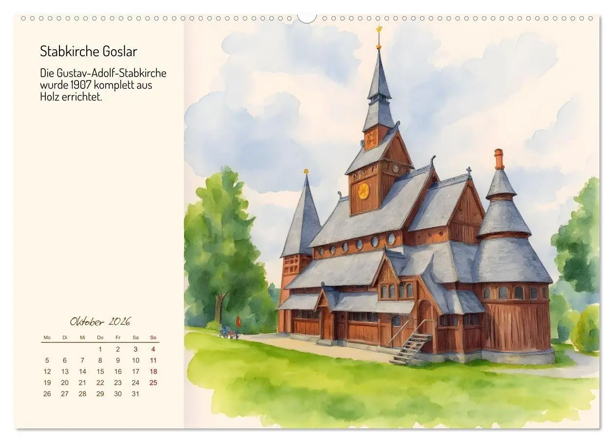 Bild: 9783516719512 | Deutschlands schönste Kirchen (Wandkalender 2026 DIN A2 quer),...