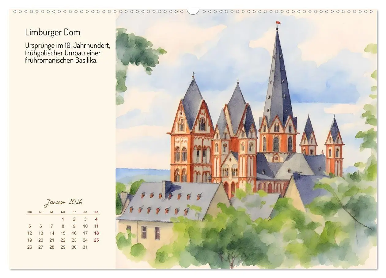 Bild: 9783516719512 | Deutschlands schönste Kirchen (Wandkalender 2026 DIN A2 quer),...