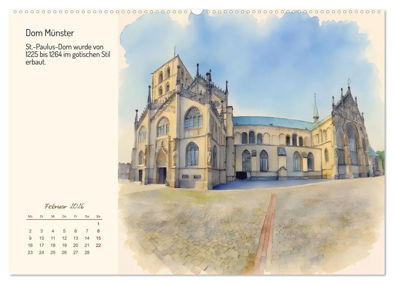 Bild: 9783516719512 | Deutschlands schönste Kirchen (Wandkalender 2026 DIN A2 quer),...