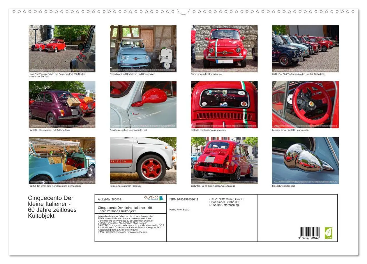 Bild: 9783457859612 | Cinquecento Der kleine Italiener - 60 Jahre zeitloses Kultobjekt...
