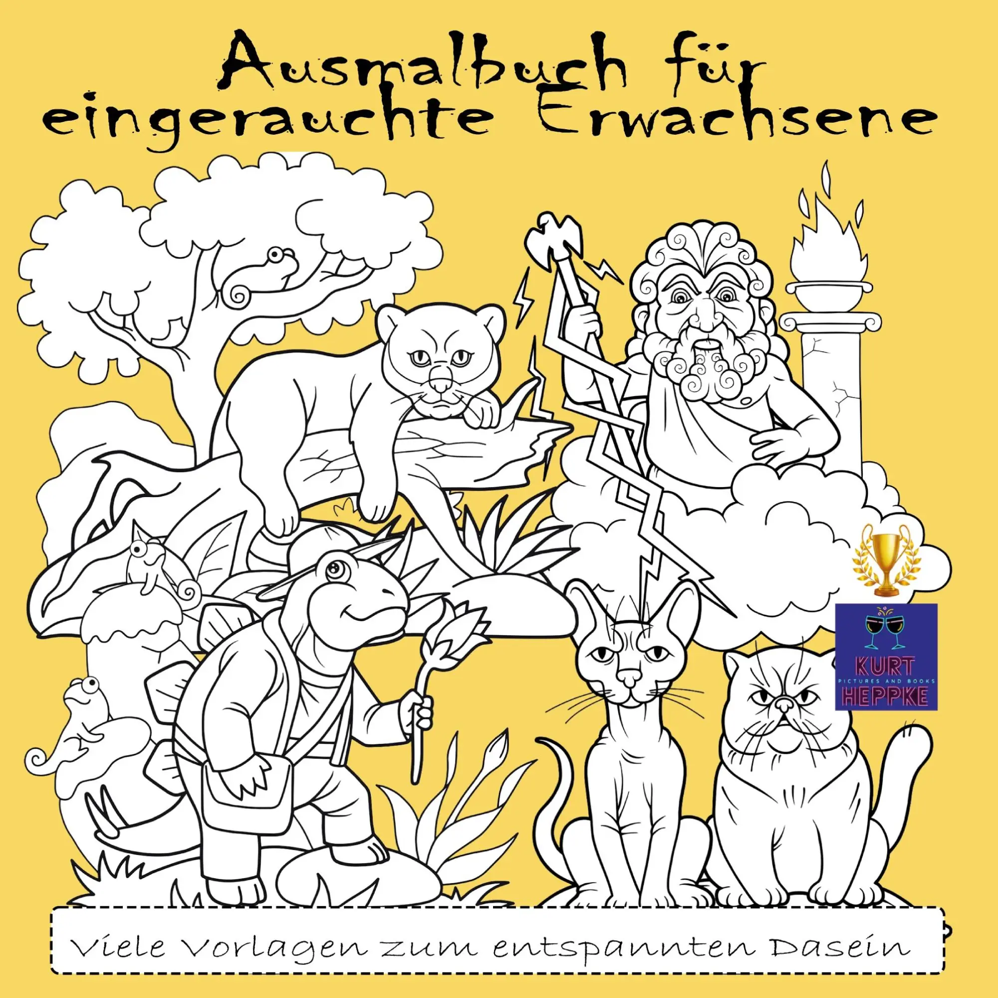 Cover: 9783756219612 | Ausmalbuch für eingerauchte Erwachsene | Kurt Heppke | Taschenbuch