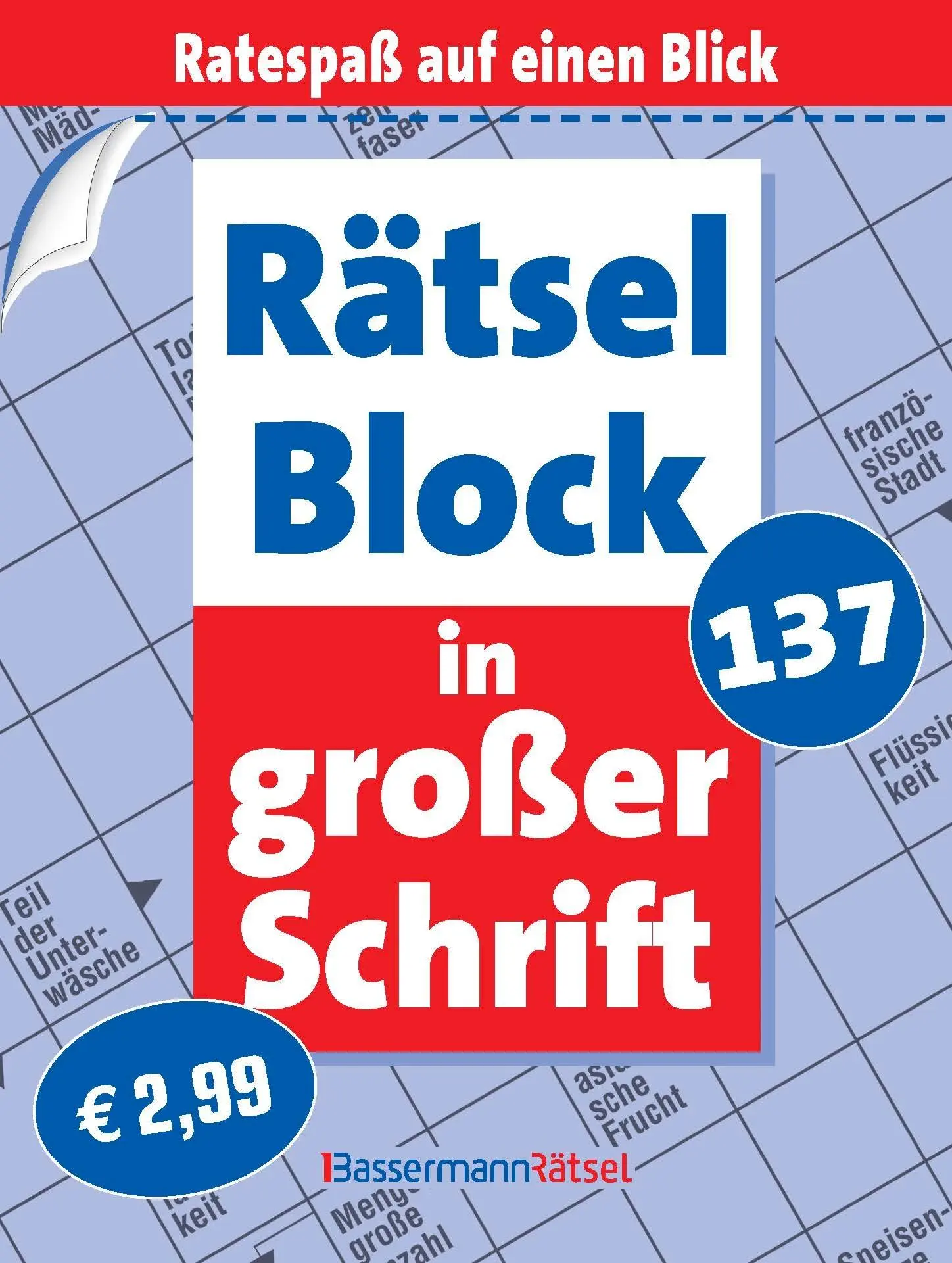 Rätselblock in großer Schrift 137 (5 Exemplare à 2,99 EUR)