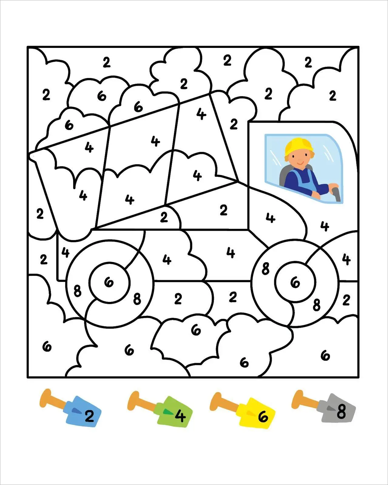 Bild: 9783845869612 | Malen nach Zahlen Mini - Baustelle | Corina Beurenmeister | Buch