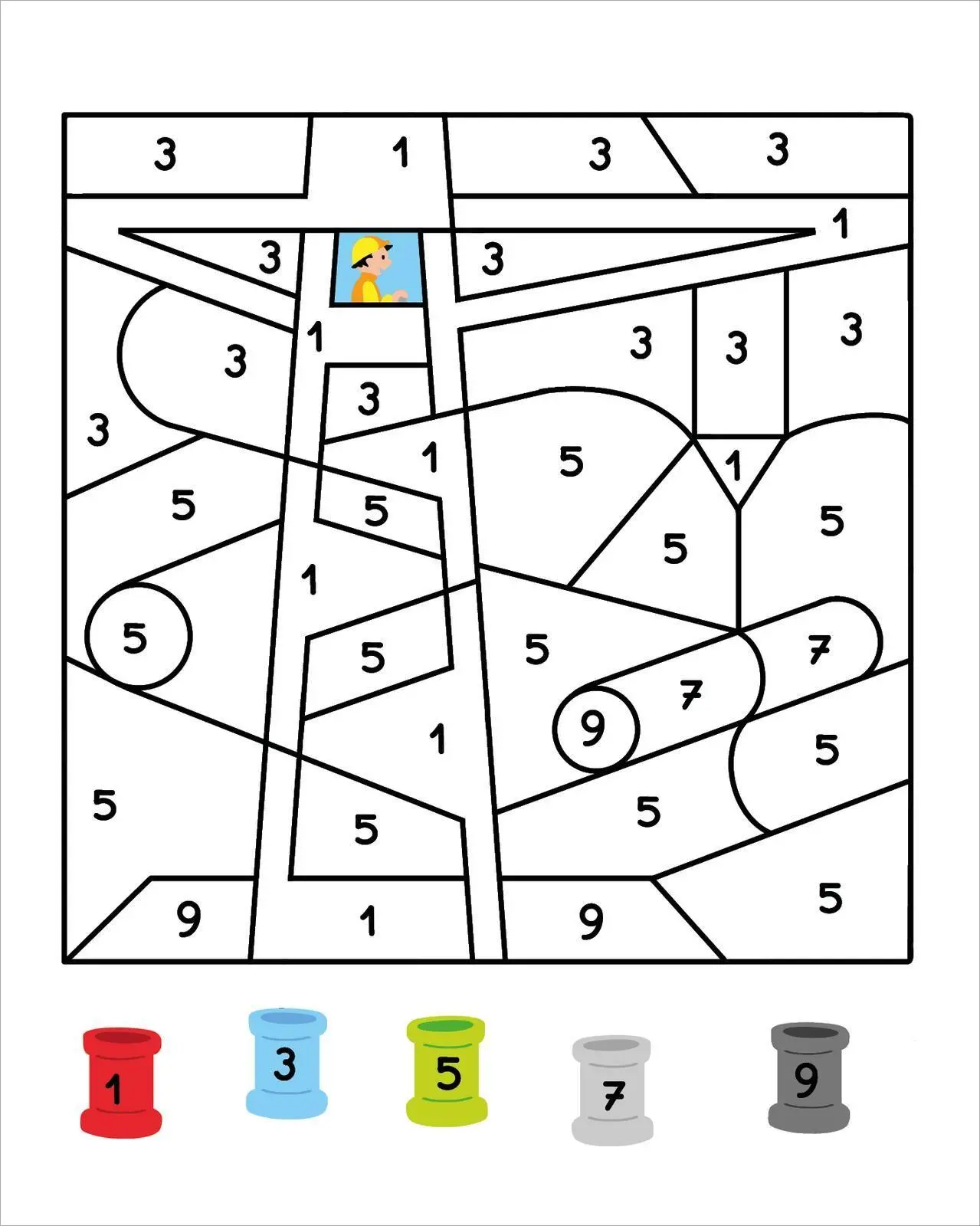 Bild: 9783845869612 | Malen nach Zahlen Mini - Baustelle | Corina Beurenmeister | Buch