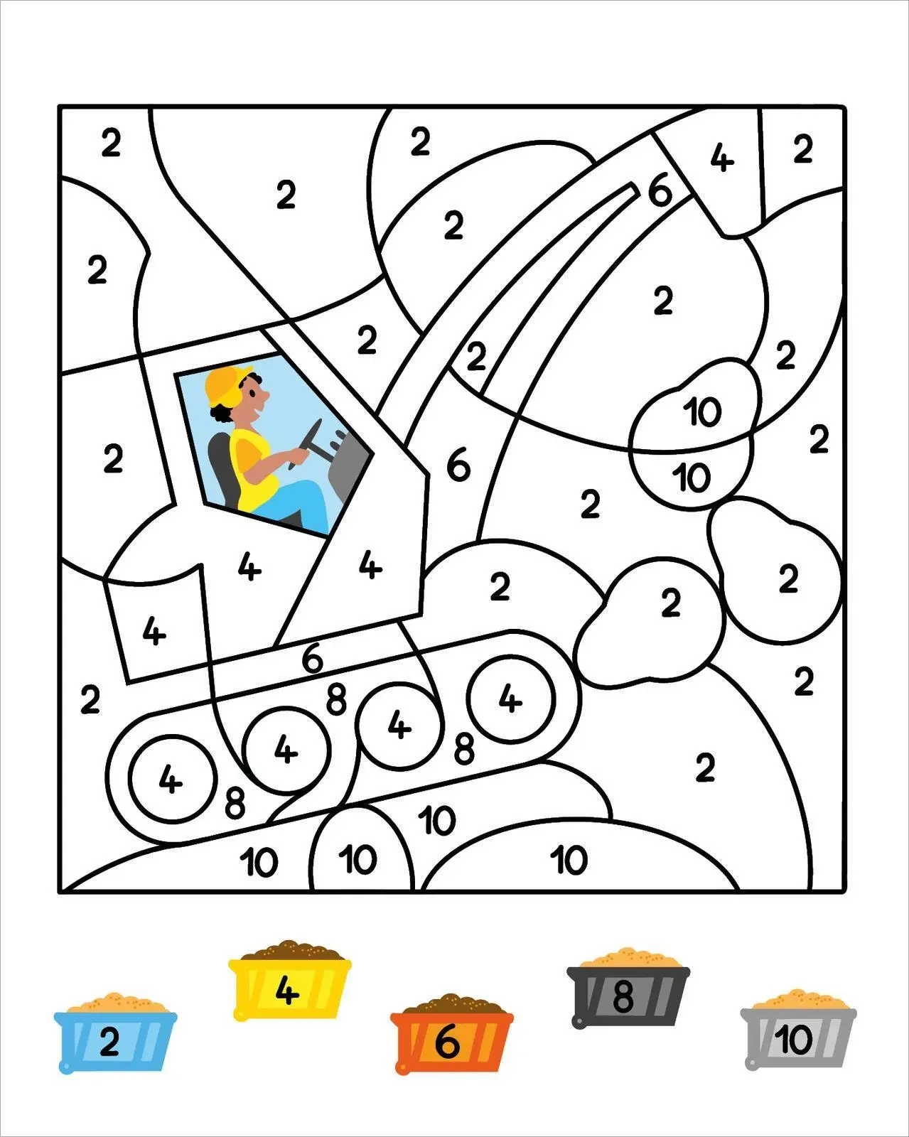 Bild: 9783845869612 | Malen nach Zahlen Mini - Baustelle | Corina Beurenmeister | Buch