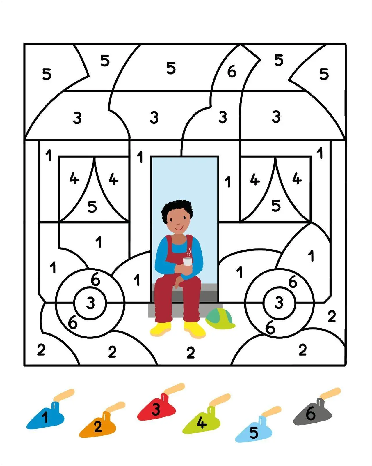 Bild: 9783845869612 | Malen nach Zahlen Mini - Baustelle | Corina Beurenmeister | Buch