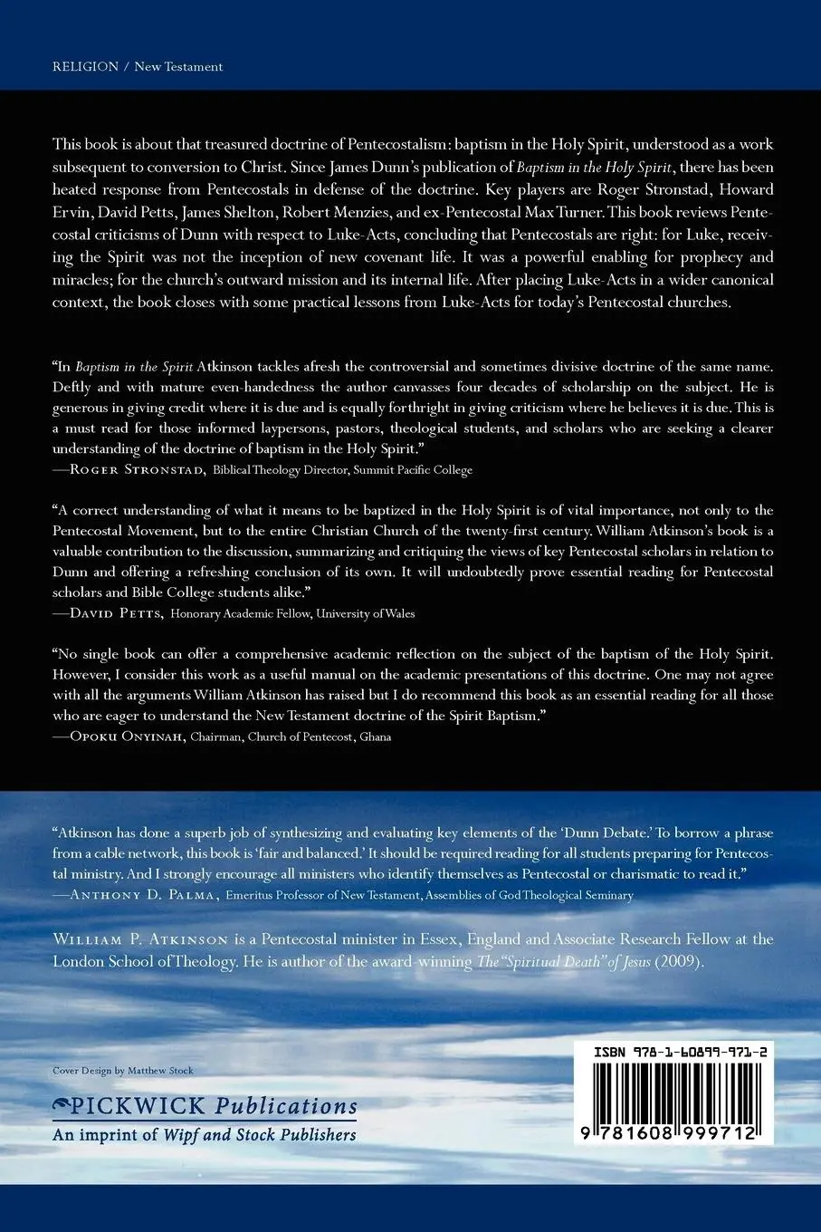 Rückseite: 9781608999712 | Baptism in the Spirit | William P. Atkinson | Taschenbuch | Englisch