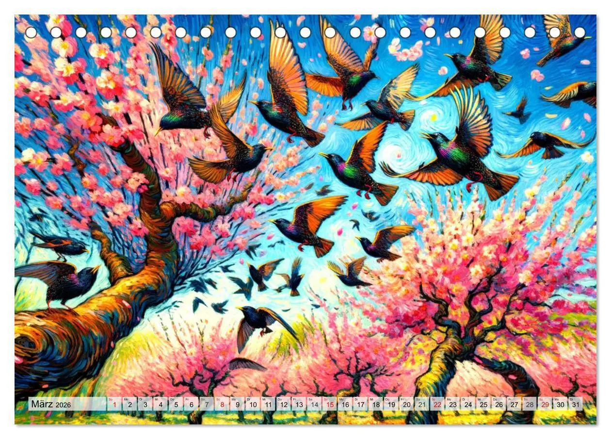 Bild: 9783457469712 | Eine Hommage an van Gogh (Tischkalender 2026 DIN A5 quer), CALVENDO...