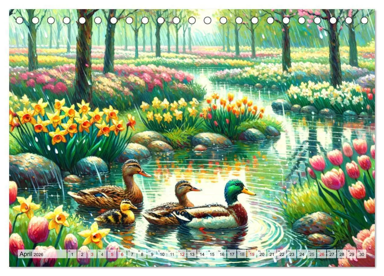 Bild: 9783457469712 | Eine Hommage an van Gogh (Tischkalender 2026 DIN A5 quer), CALVENDO...
