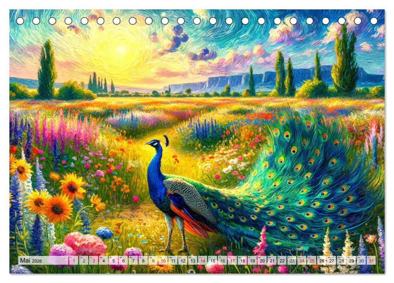 Bild: 9783457469712 | Eine Hommage an van Gogh (Tischkalender 2026 DIN A5 quer), CALVENDO...
