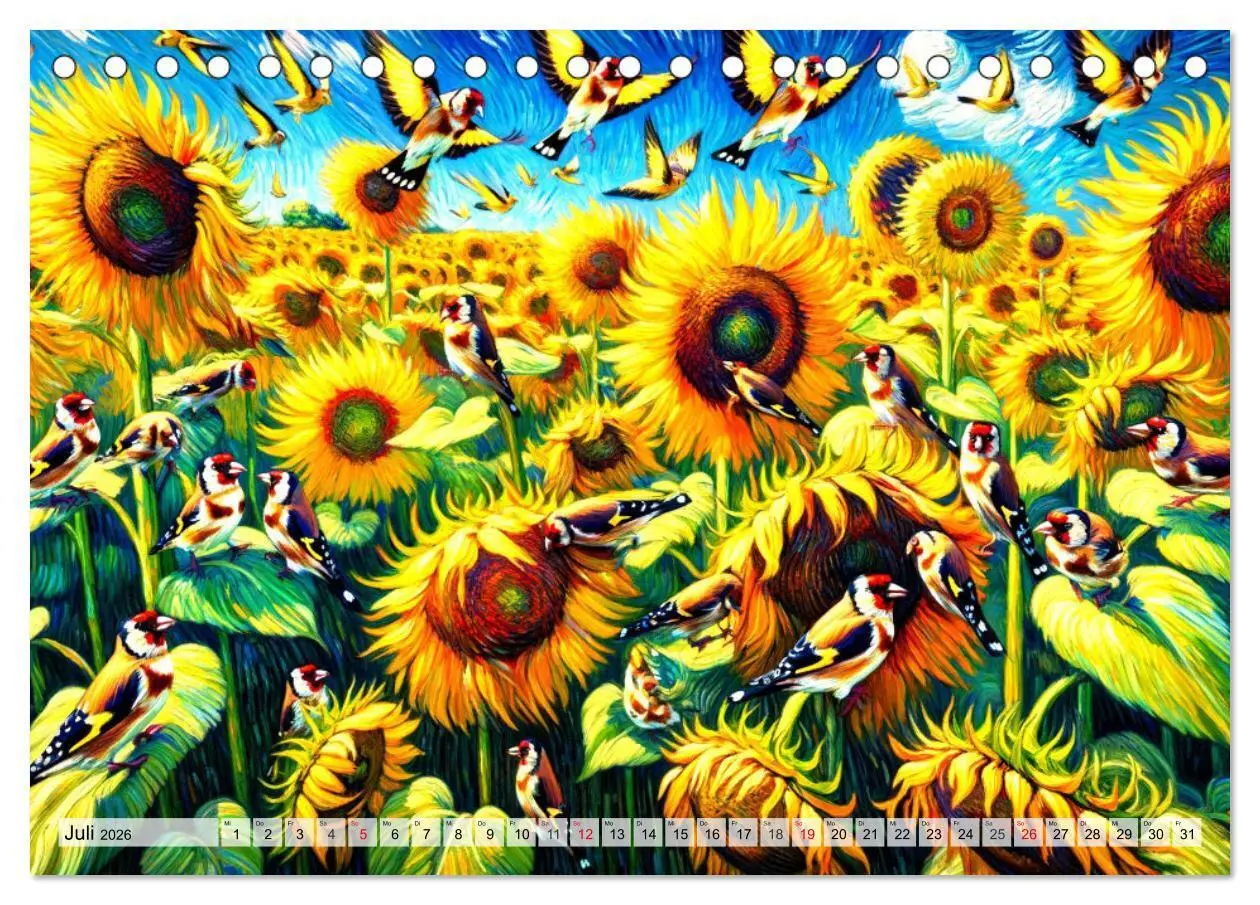 Bild: 9783457469712 | Eine Hommage an van Gogh (Tischkalender 2026 DIN A5 quer), CALVENDO...