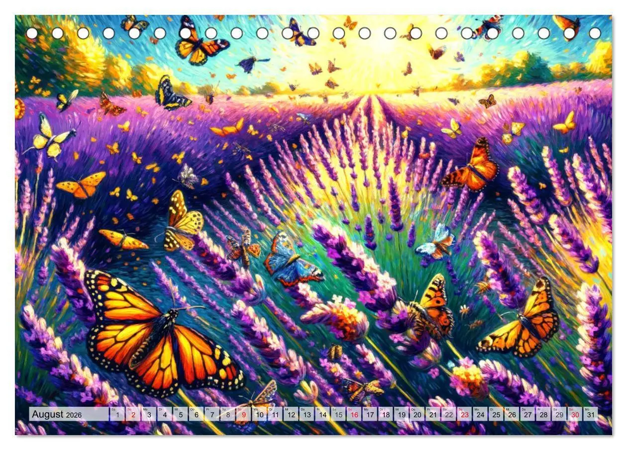 Bild: 9783457469712 | Eine Hommage an van Gogh (Tischkalender 2026 DIN A5 quer), CALVENDO...