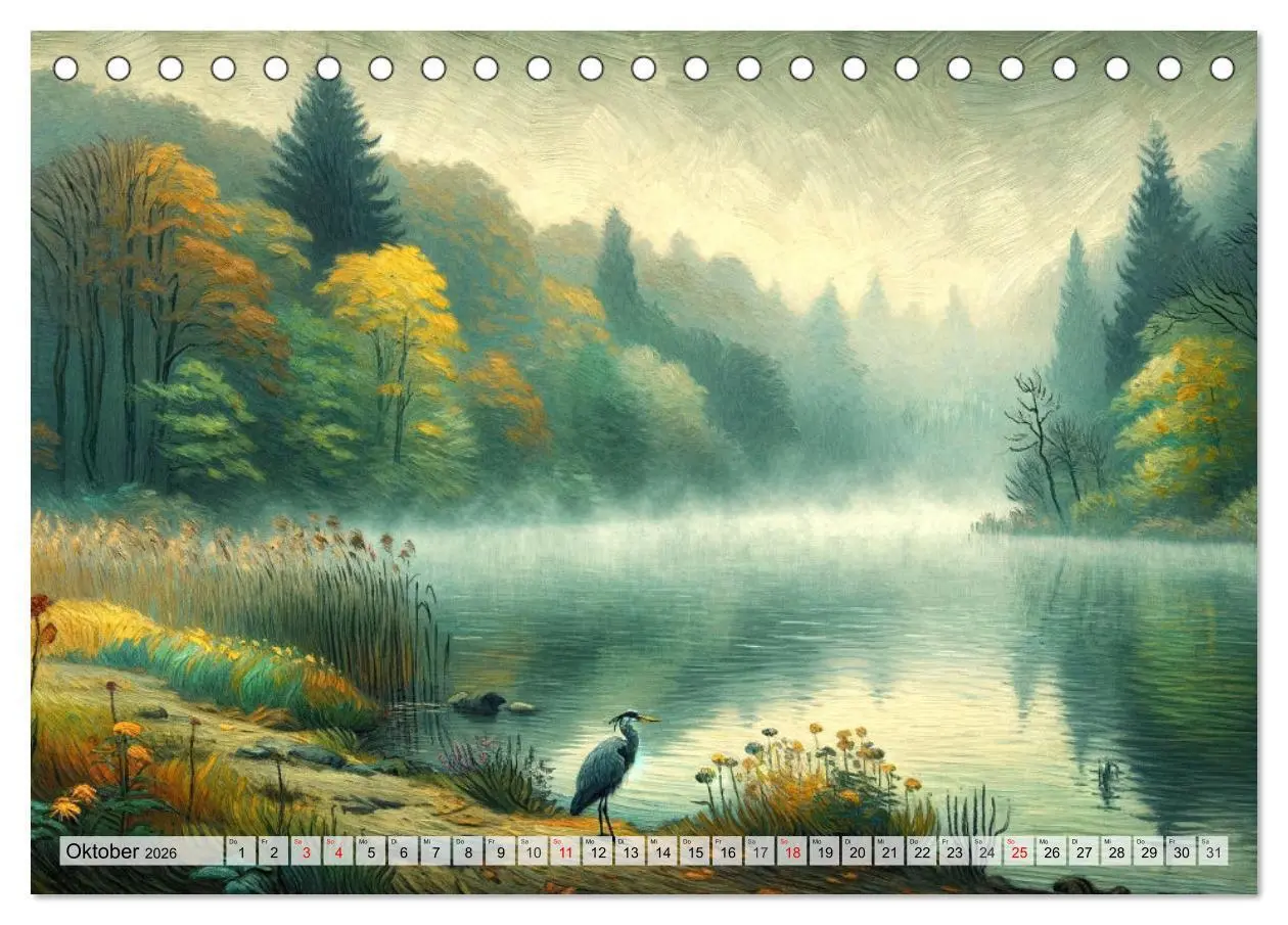 Bild: 9783457469712 | Eine Hommage an van Gogh (Tischkalender 2026 DIN A5 quer), CALVENDO...