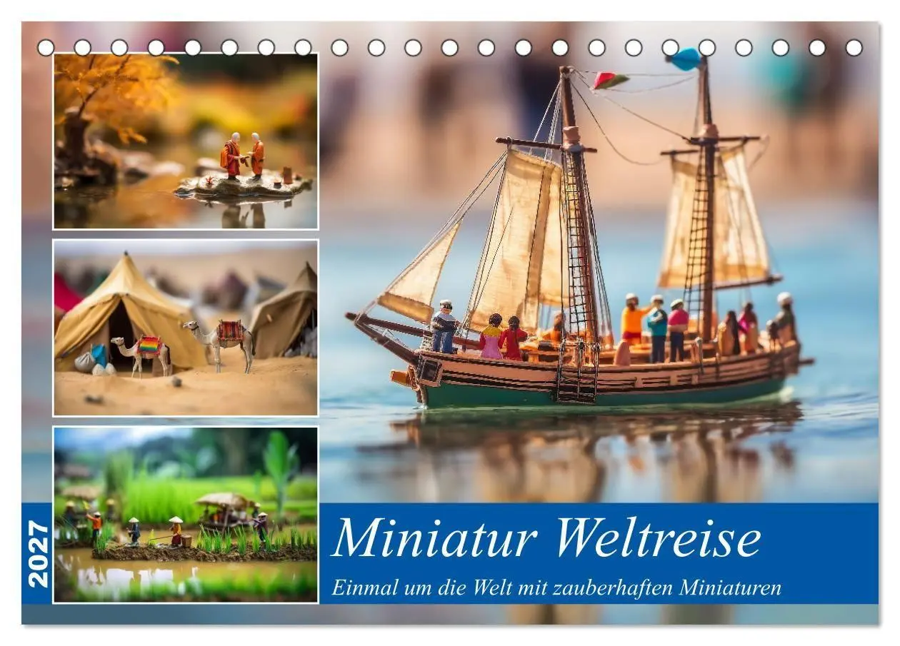 Cover: 9783516799712 | Miniatur Weltreise (Tischkalender 2027 DIN A5 quer), CALVENDO...