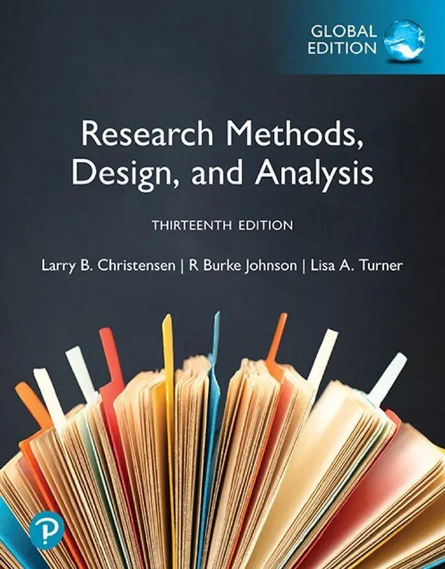 Pearson Research Methods, Design, And Analysis, Global Edition