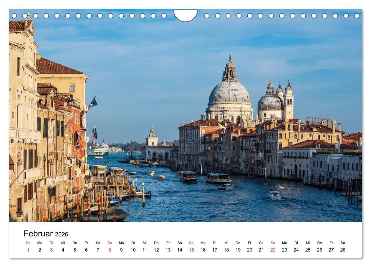 Bild: 9783457699812 | Unterwegs in Venedig (Wandkalender 2026 DIN A4 quer), CALVENDO...