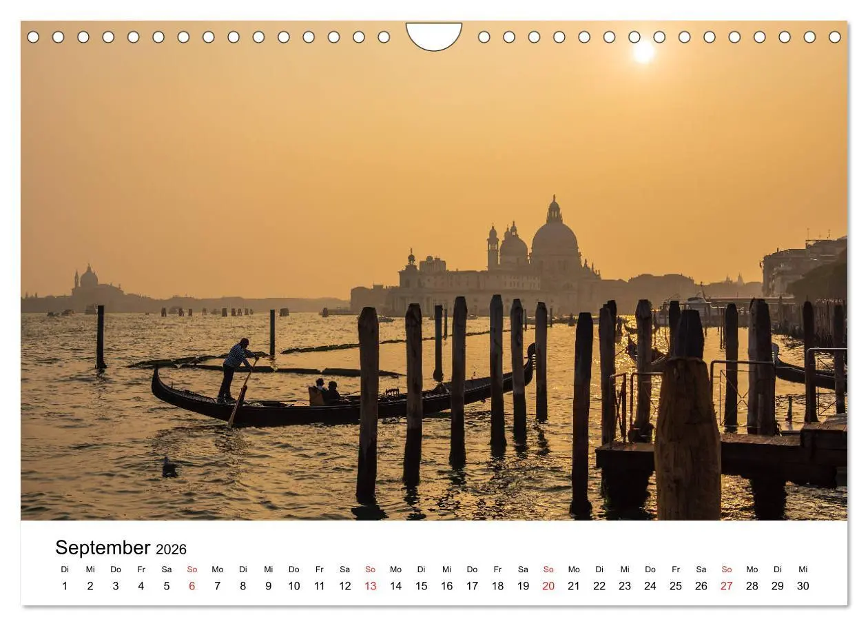 Bild: 9783457699812 | Unterwegs in Venedig (Wandkalender 2026 DIN A4 quer), CALVENDO...