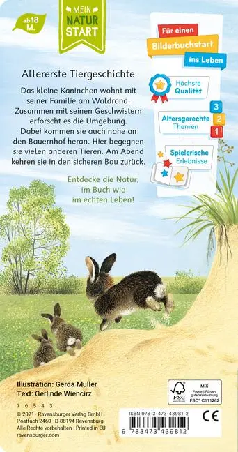 Bild: 9783473439812 | Ich bin das kleine Kaninchen | Gerlinde Wiencirz | Buch | Naturstart