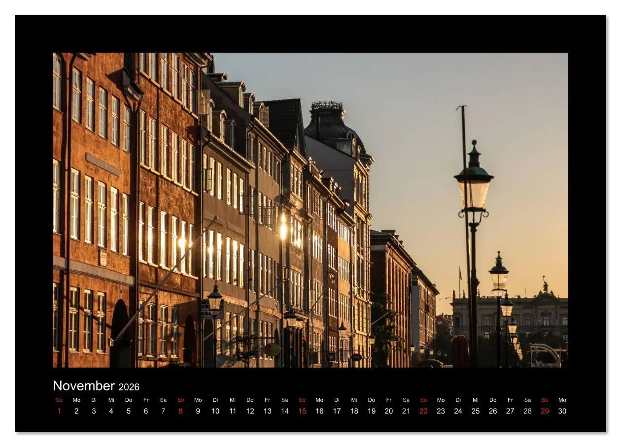 Bild: 9783516169812 | Kopenhagen (Wandkalender 2026 DIN A4 quer), CALVENDO Monatskalender