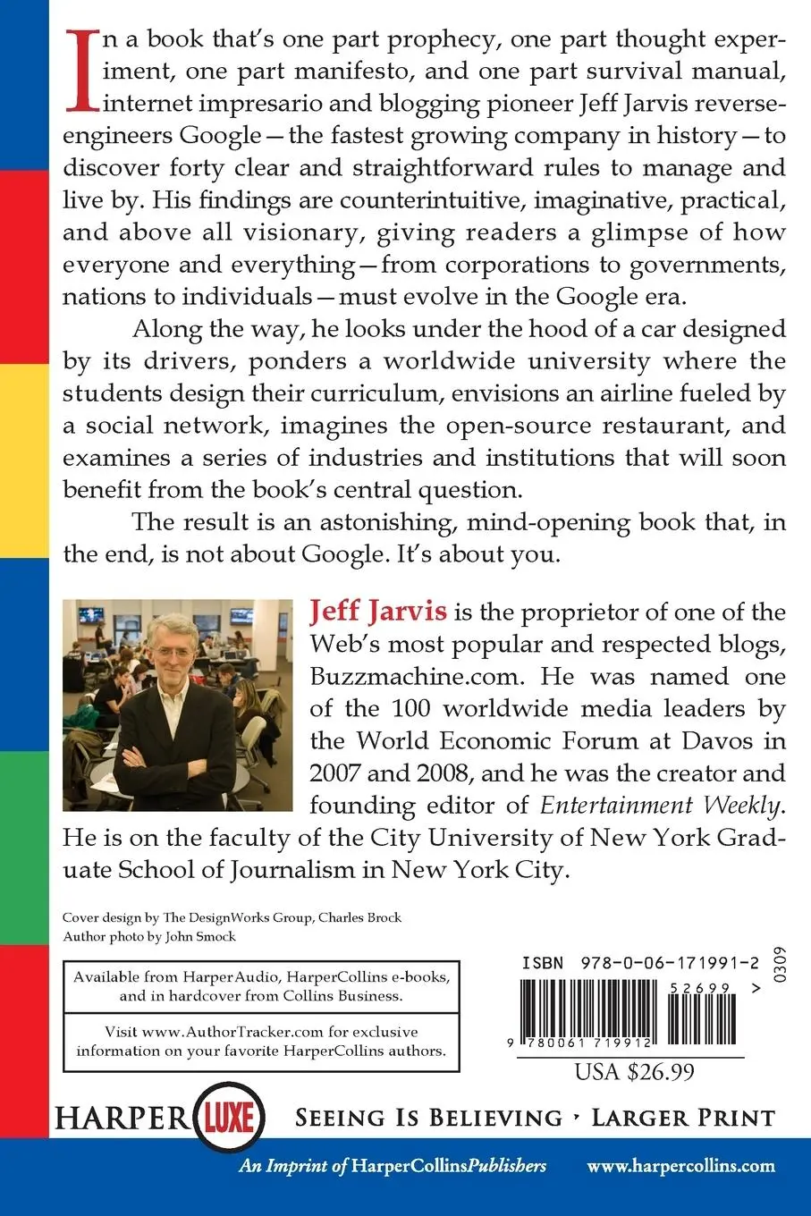 Rückseite: 9780061719912 | What Would Google Do? | Jeff Jarvis | Taschenbuch | Englisch | 2013