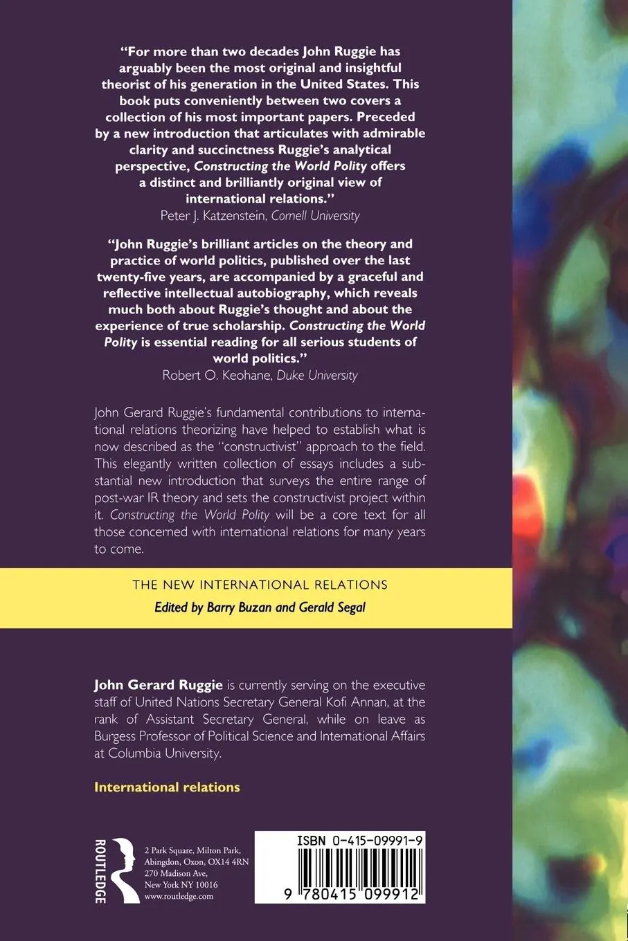 Rückseite: 9780415099912 | Constructing the World Polity | John Gerard Ruggie | Taschenbuch