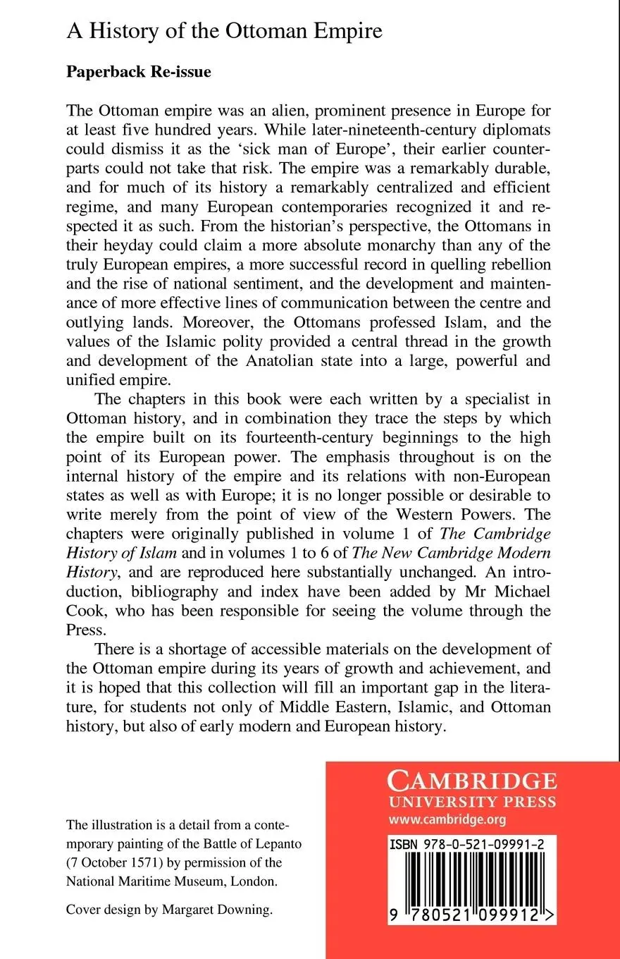 Rückseite: 9780521099912 | A History of the Ottoman Empre to 1730 | Cook (u. a.) | Taschenbuch