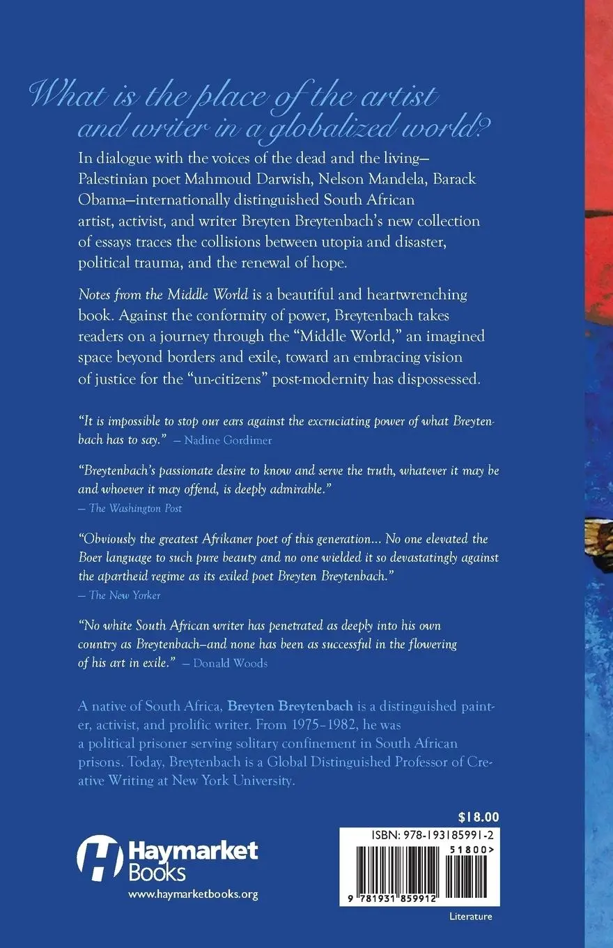 Rückseite: 9781931859912 | Notes from the Middle World | Breyten Breytenbach | Taschenbuch | 2009