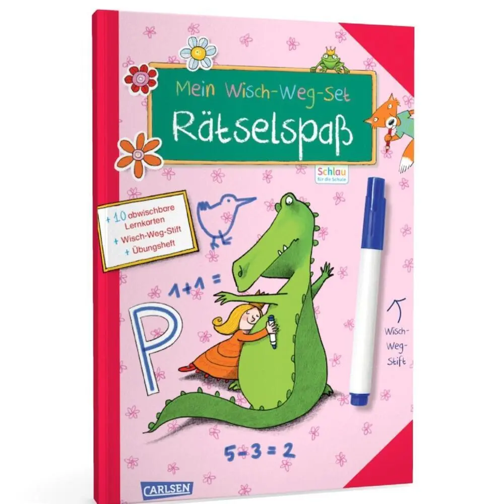 Rückseite: 9783551189912 | Schlau für die Schule: Mein Wisch-Weg-Set: Rätselspaß | Mildner | Buch