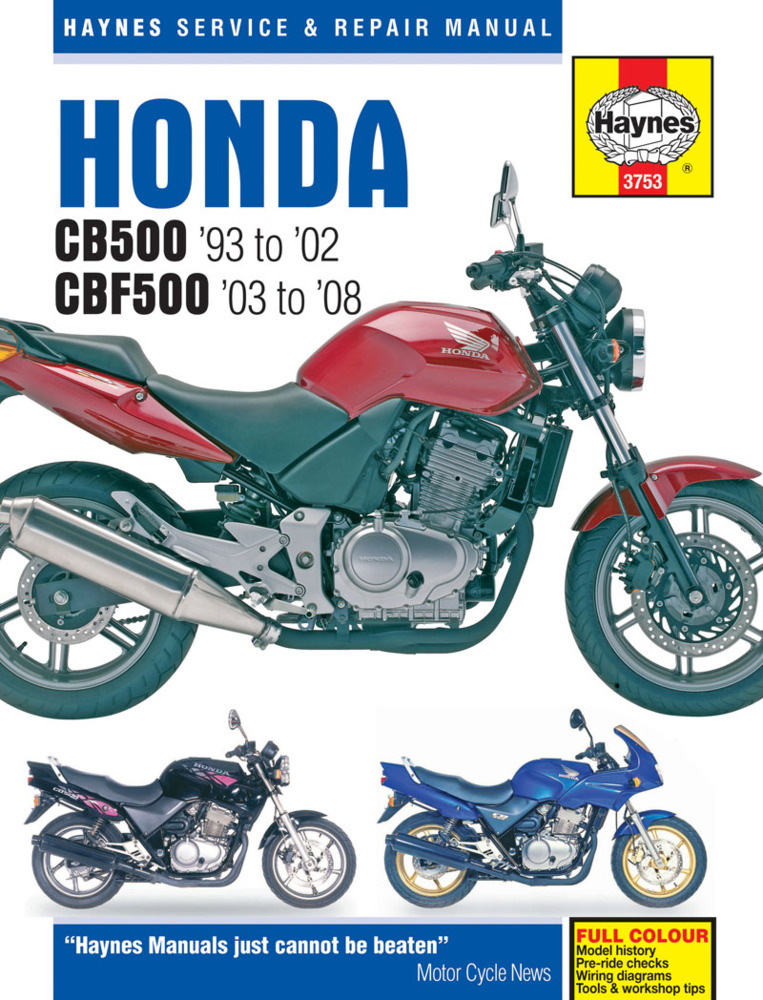Cover: 9781785210013 | Honda CB500 &amp; CBF500 (93 - 08) | Haynes Publishing | Taschenbuch