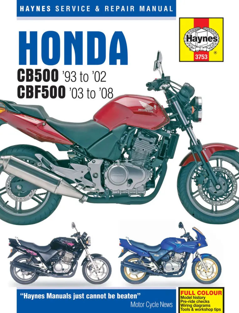 Cover: 9781785210013 | Honda CB500 &amp; CBF500 (93 - 08) | Haynes Publishing | Taschenbuch