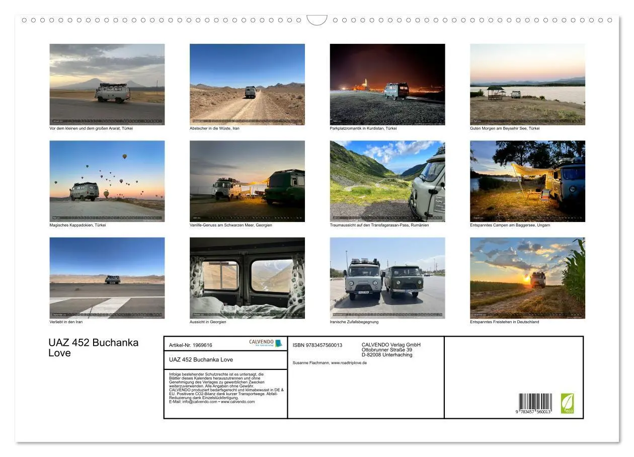 Bild: 9783457560013 | UAZ 452 Buchanka Love (Wandkalender 2026 DIN A2 quer), CALVENDO...