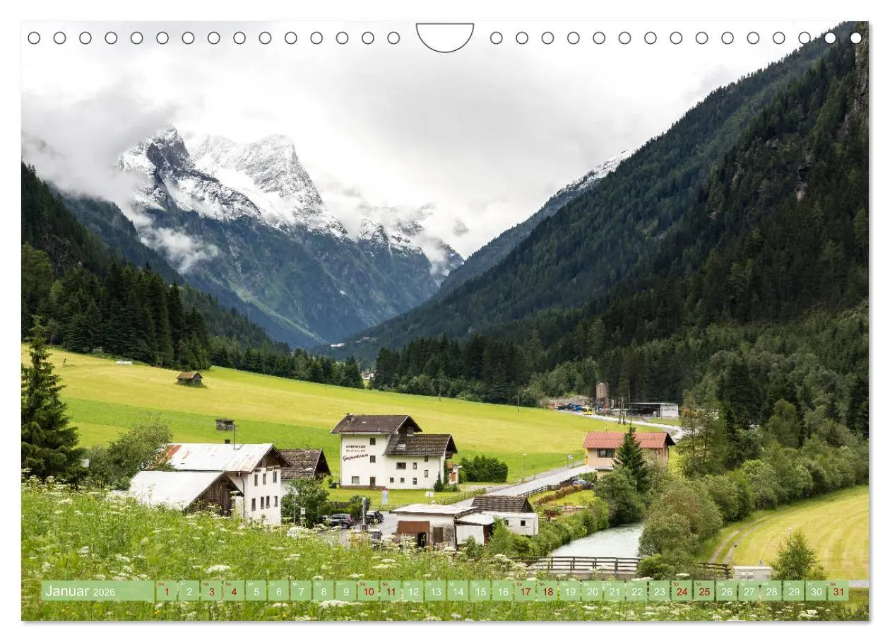 Bild: 9783457870013 | Pitztal in Bildern (Wandkalender 2026 DIN A4 quer), CALVENDO...