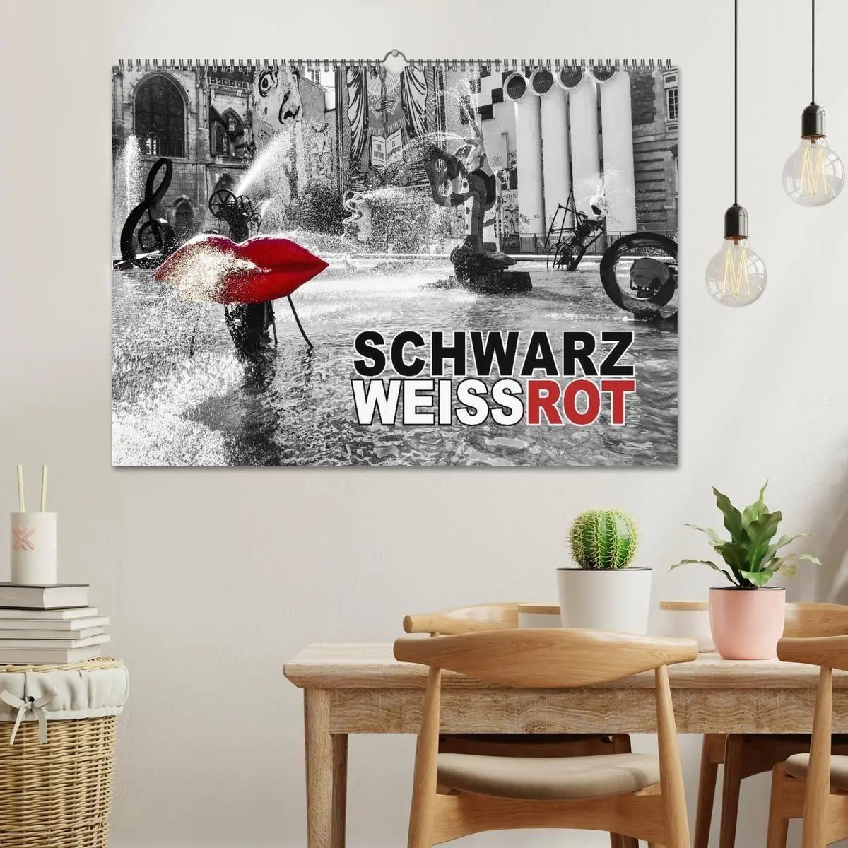 Bild: 9783516100013 | Schwarz - Weiß - Rot (Wandkalender 2026 DIN A2 quer), CALVENDO...
