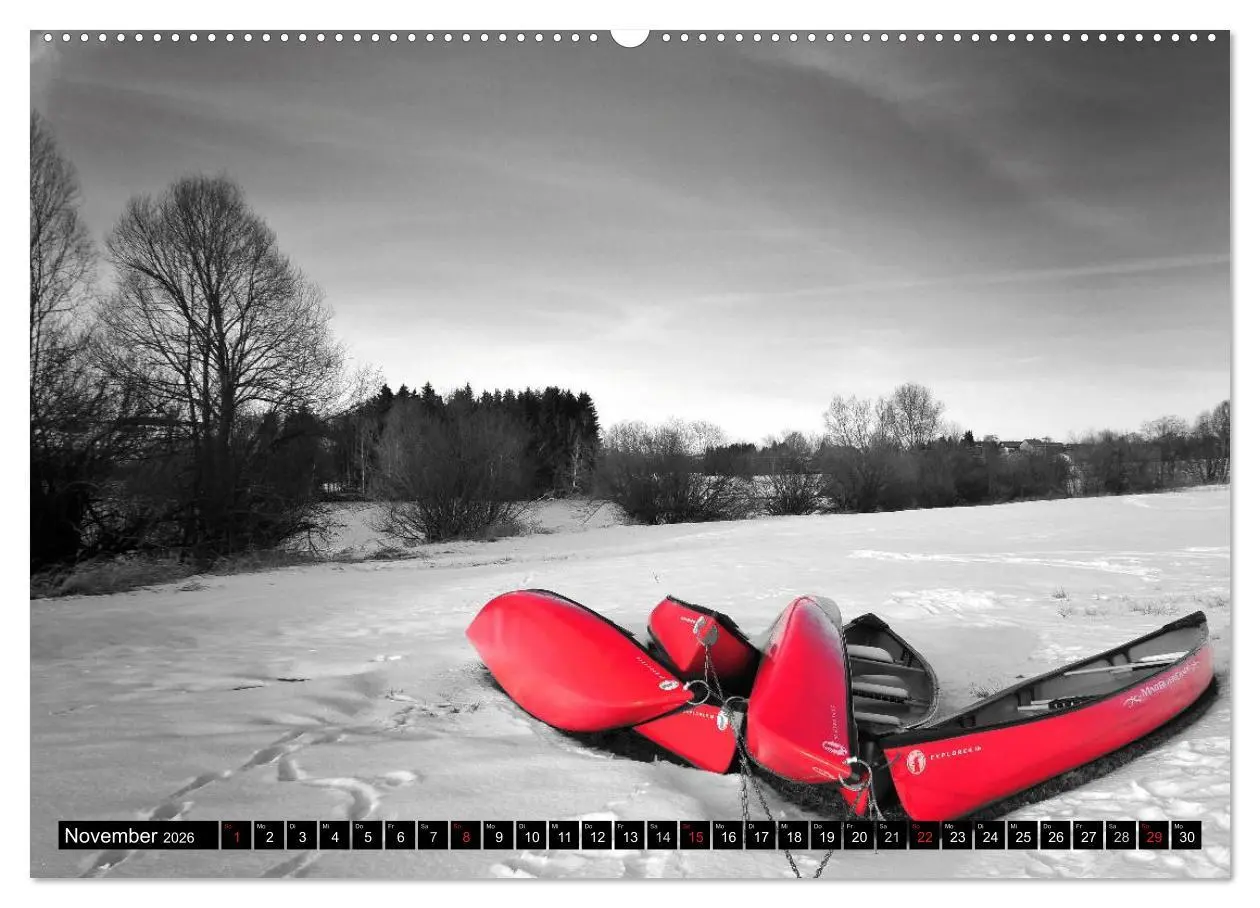 Bild: 9783516100013 | Schwarz - Weiß - Rot (Wandkalender 2026 DIN A2 quer), CALVENDO...