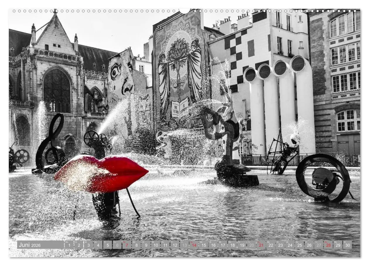 Bild: 9783516100013 | Schwarz - Weiß - Rot (Wandkalender 2026 DIN A2 quer), CALVENDO...