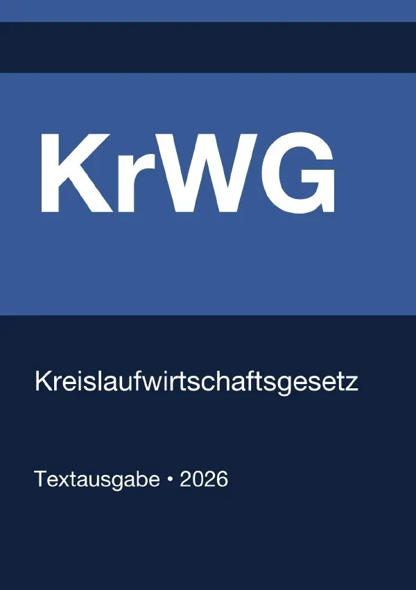 Cover: 9783565160013 | KrWG - Kreislaufwirtschaftsgesetz (Deutschland) 2026 | Deutschland