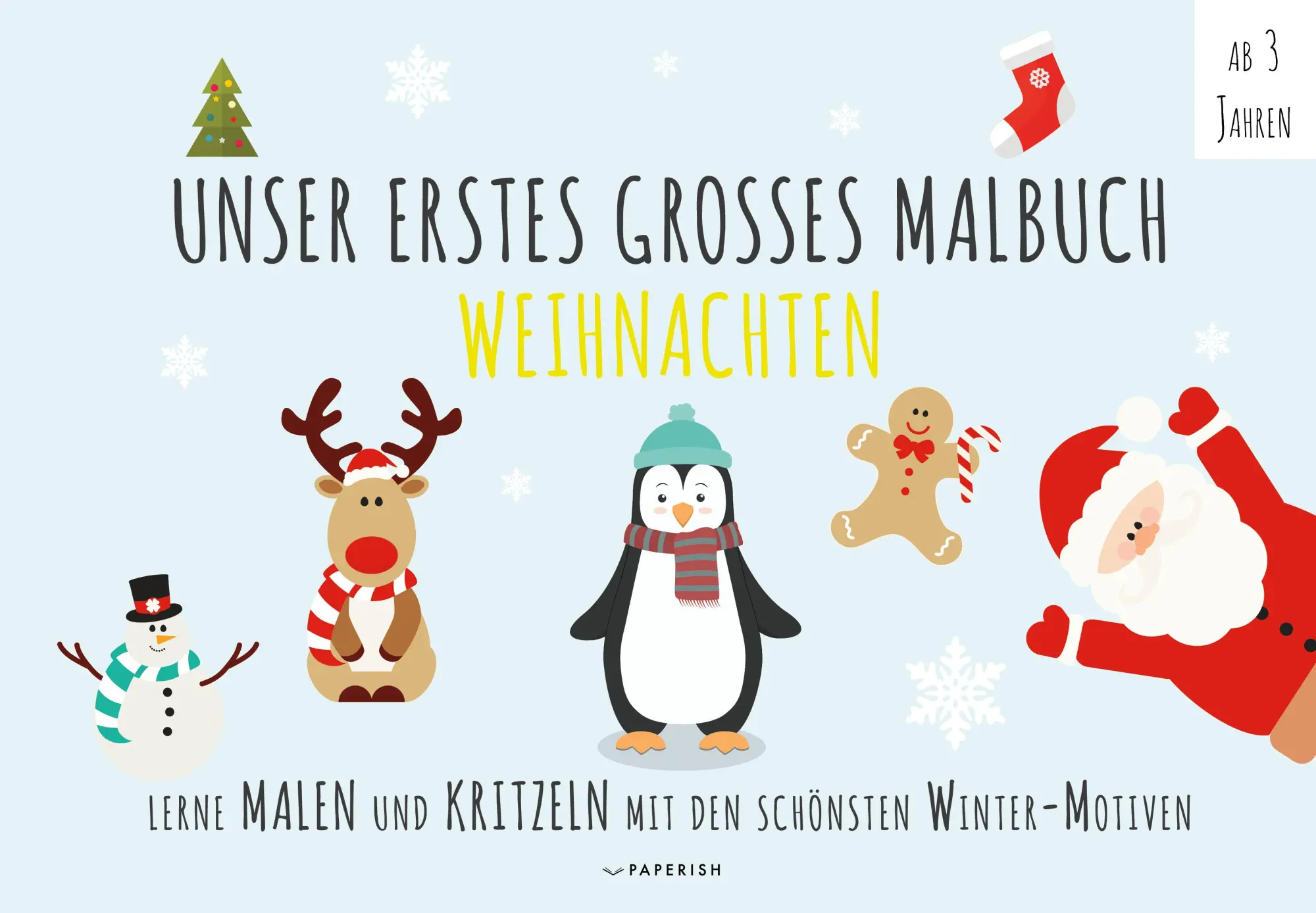 Cover: 9783968950013 | Malbuch Winter - UNSER ERSTES GROßES MALBUCH - WEIHNACHTEN | Petersson
