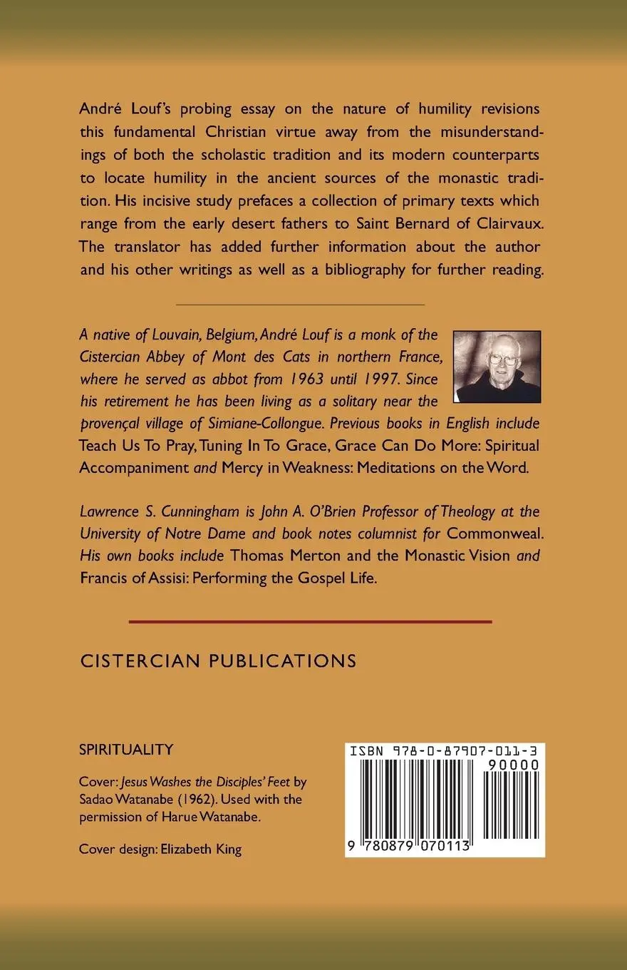 Rückseite: 9780879070113 | The Way of Humility | Andre Louf | Taschenbuch | Englisch | 2007