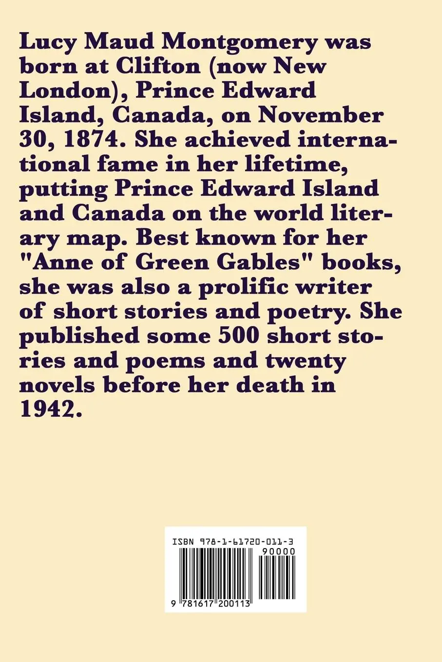 Rückseite: 9781617200113 | The Short Stories of Lucy Maud Montgomery from 1907-1908 | Montgomery