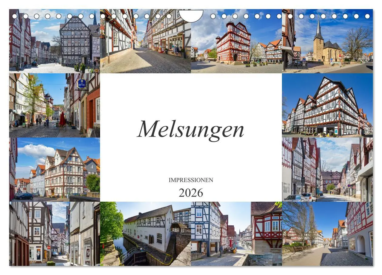 Cover: 9783457620113 | Melsungen Impressionen (Wandkalender 2026 DIN A4 quer), CALVENDO...
