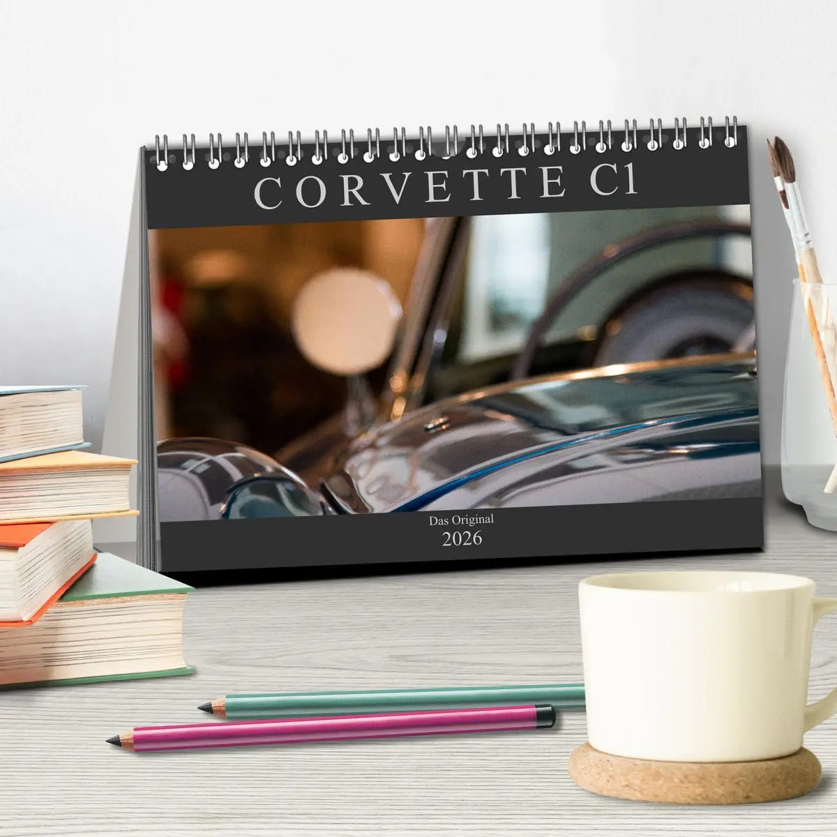 Bild: 9783457860113 | Corvette C1 - Das Original (Tischkalender 2026 DIN A5 quer),...