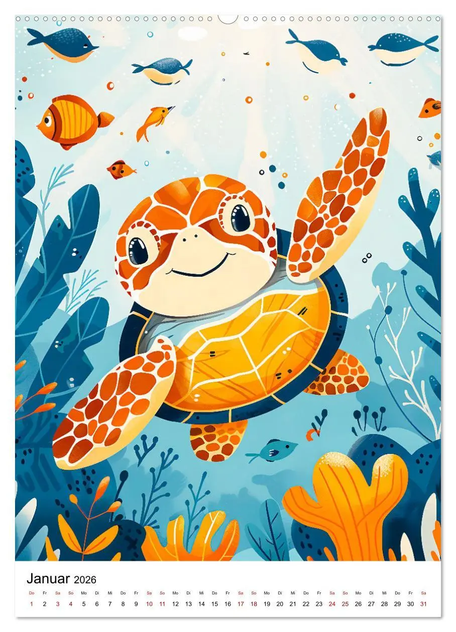 Bild: 9783516260113 | Niedliche Meerestiere - Zauberhafte Meeresbewohner im Boho-Stil...