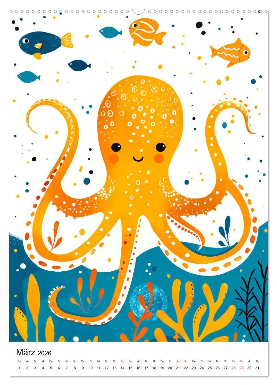 Bild: 9783516260113 | Niedliche Meerestiere - Zauberhafte Meeresbewohner im Boho-Stil...