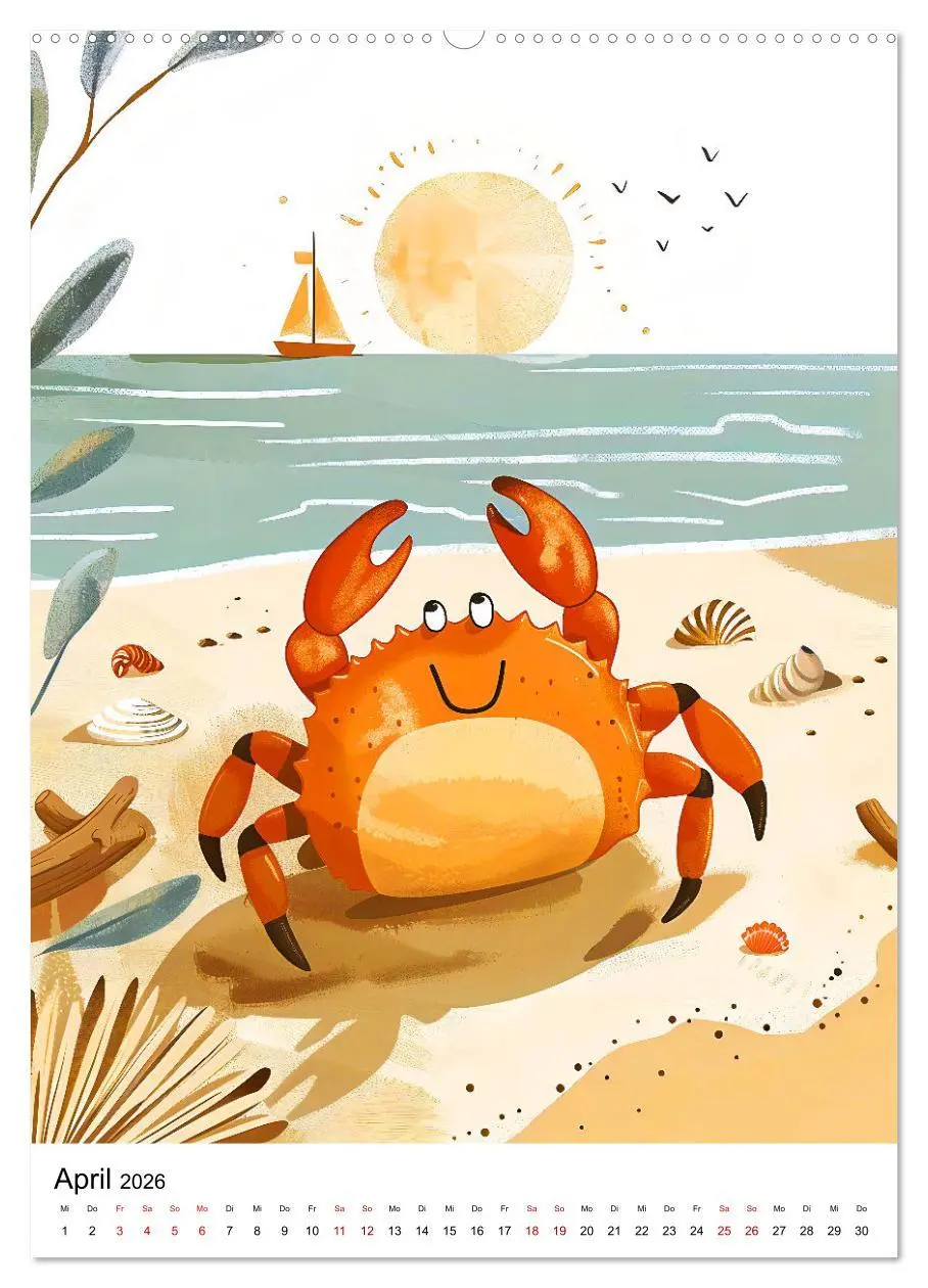 Bild: 9783516260113 | Niedliche Meerestiere - Zauberhafte Meeresbewohner im Boho-Stil...